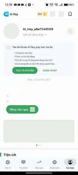 AI Hay download screen on mobile